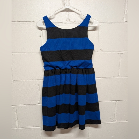 Polo by Ralph Lauren Blue and Black Striped Babydoll Sundress Size XL (16) - Picture 2 of 4